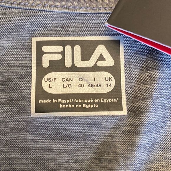 𝅺FILA | Grey Racer Back Graphic Training Tank , Size Large, NWT - Picture 4 of 13